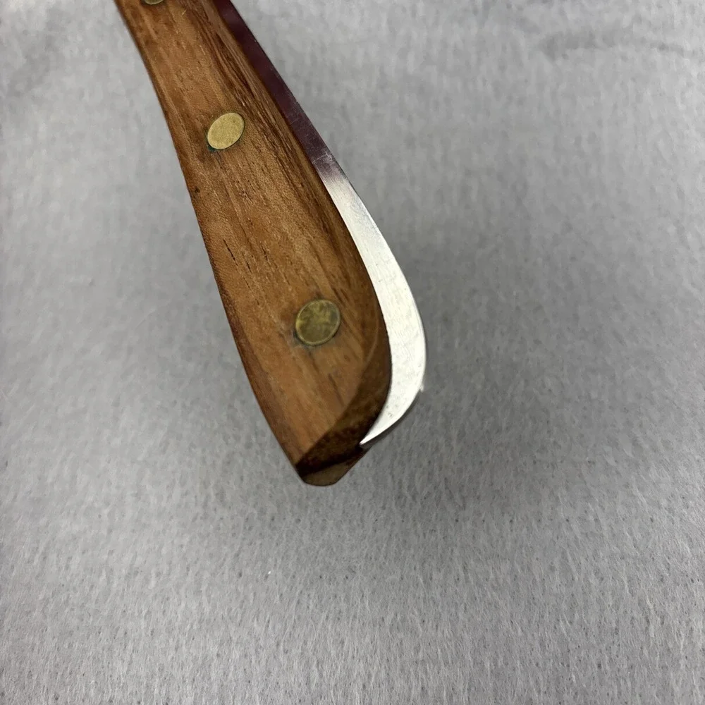 Vtg Northcraft Japan SS Full Extended Tang 2 Prong Carving Fork Acier Inoxydable